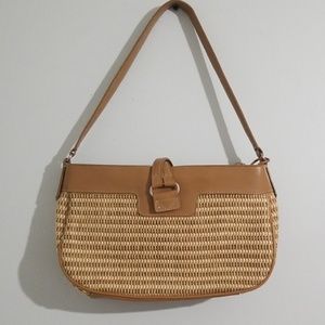 Vintage Rolf's Dockers Shoulder Bag Straw & Jute